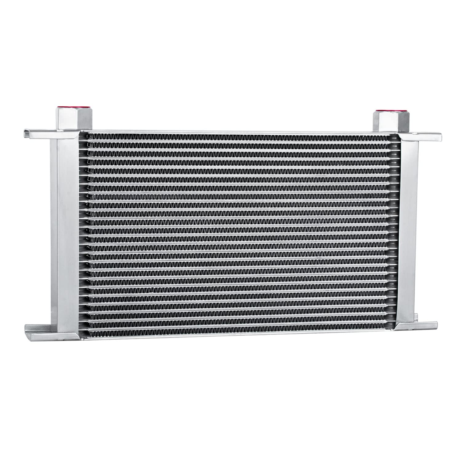 KUNTAUTOS Transmission Oil Cooler for 2001-2005 Chevy Silverado GMC Sierra 2500 3500 HD 6.6L V8 Engine with Cooler Lines Kits #89040217 (Silver)