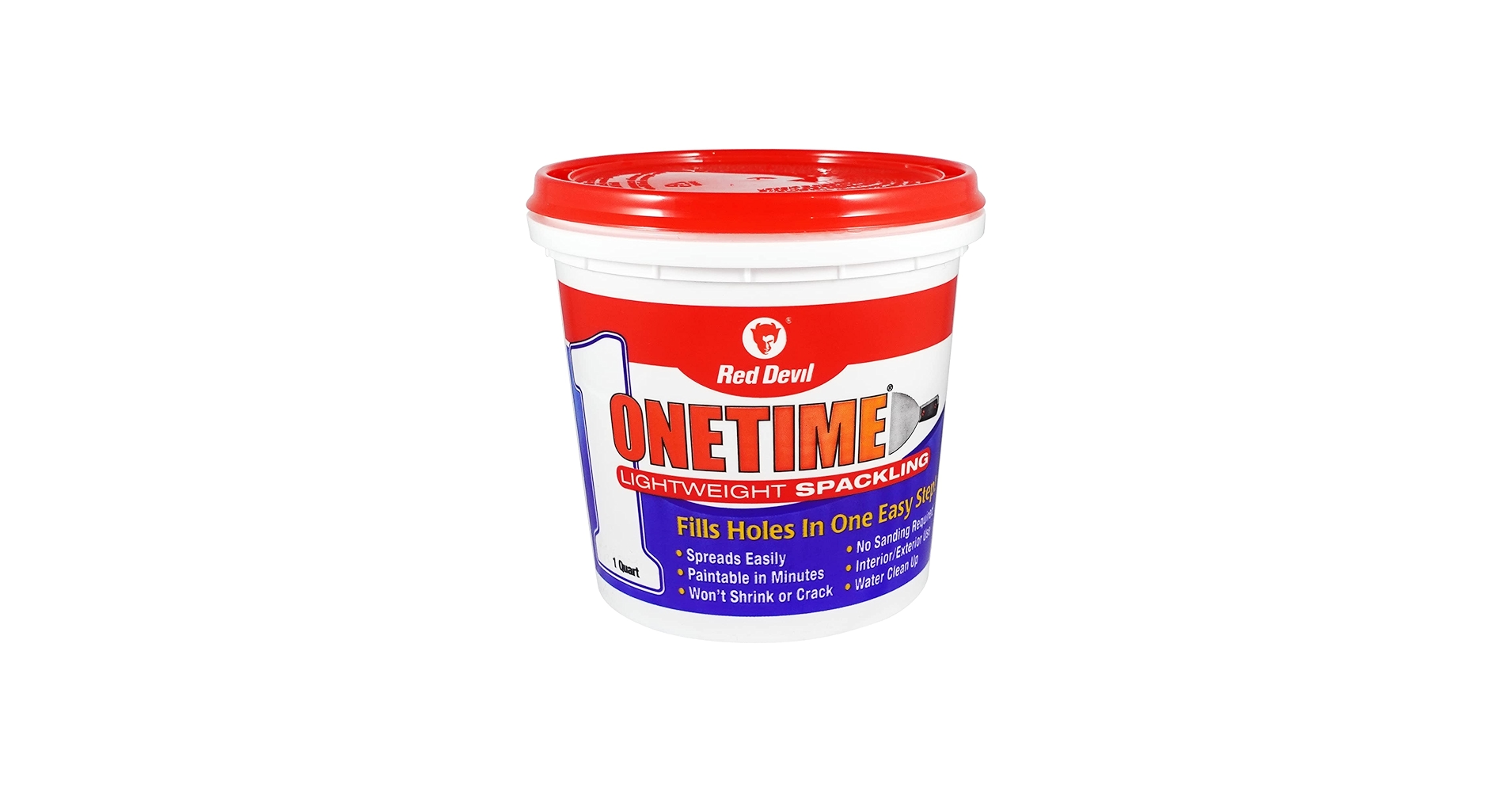 Red Devil 0544 ONETIME Lightweight Spackle Wall Repair