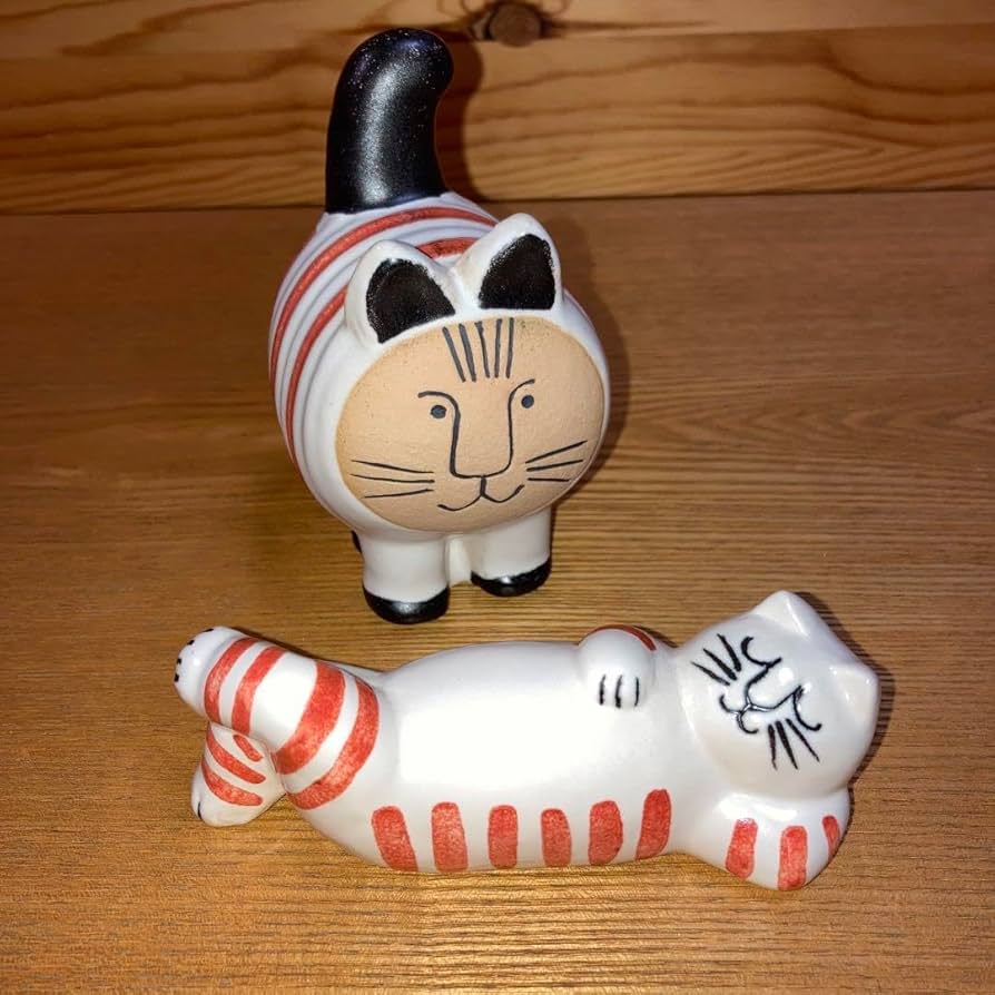 新品　リサラーソン スウェーデンのねるねことdieci cat 2個セット Amazon.co.jp: リサラーソン スウェーデンのねるねことdieci cat 2個