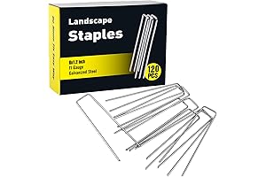 HongWay Heavy Duty 6 Inch Galvanized Staples for Landscaping