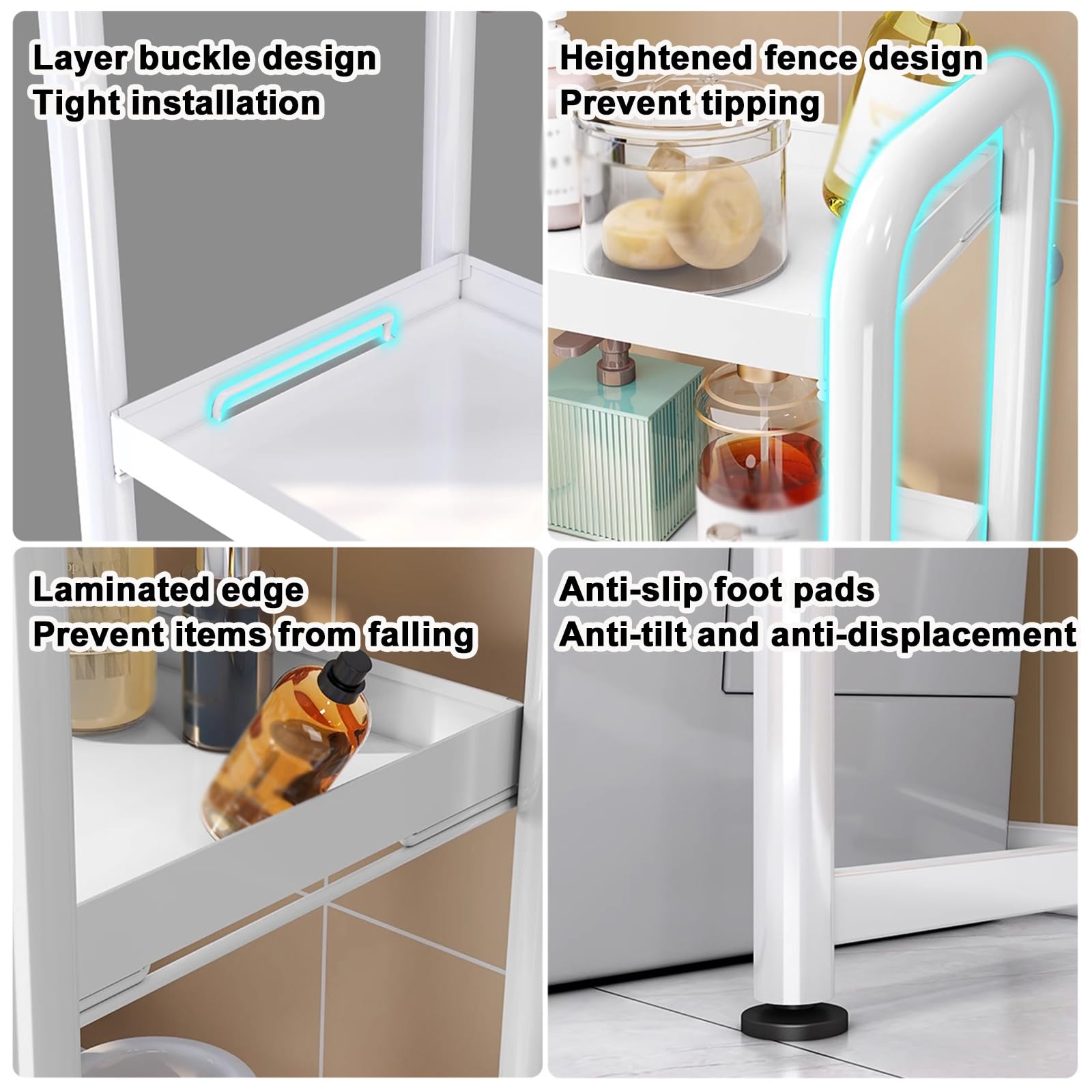 Salvaspazio da bagno sopra il WC e portasciugamani si adatta alla maggior parte dei servizi igienici, facile da montare, elegante design bianco per soluzioni di archiviazione efficienti