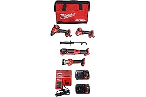 Hilti Combo Kit, 4-Tool, 18V Fuel, w - 6.0Ah,3.0Ah Batteries