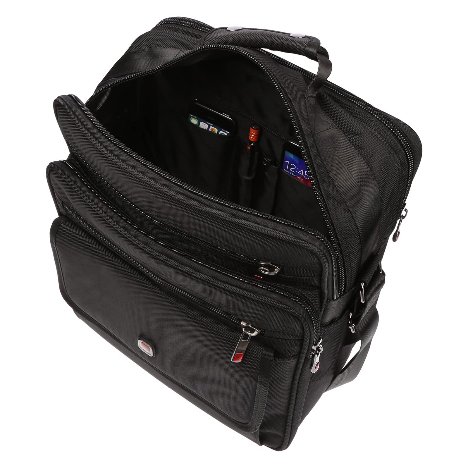 Christian Wippermann XXL Umhängetasche Flugbegleiter Herren Tasche Messenger Arbeitstasche Laptoptasche