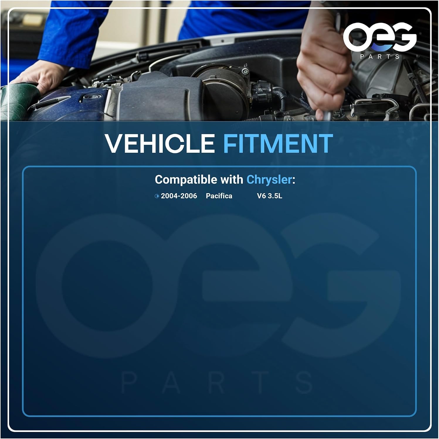 OEG Parts New Alternator Compatible With Chrysler Pacifica V6 3.5L 04 05 06 2004-2006 4868760AD, 4868760AE, 4868760AF, 4868760AH, AND0312, 40052277R