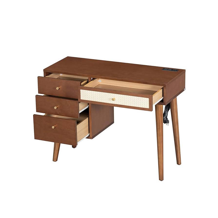 Amazon.com: JIVOIT Vanity Table Set with Stool, 39