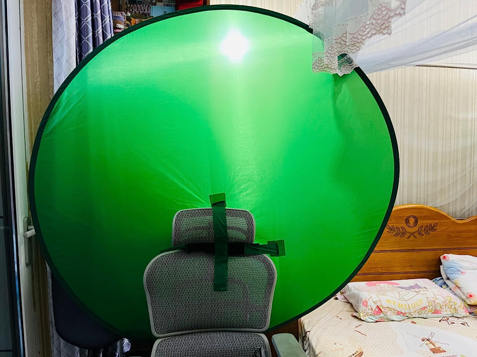 Green Screen Portatile Pieghevole - Sfondo Chroma Key 142cm Per Streaming, Video E Foto | Pieghevole | Con Custodia - Foto 10