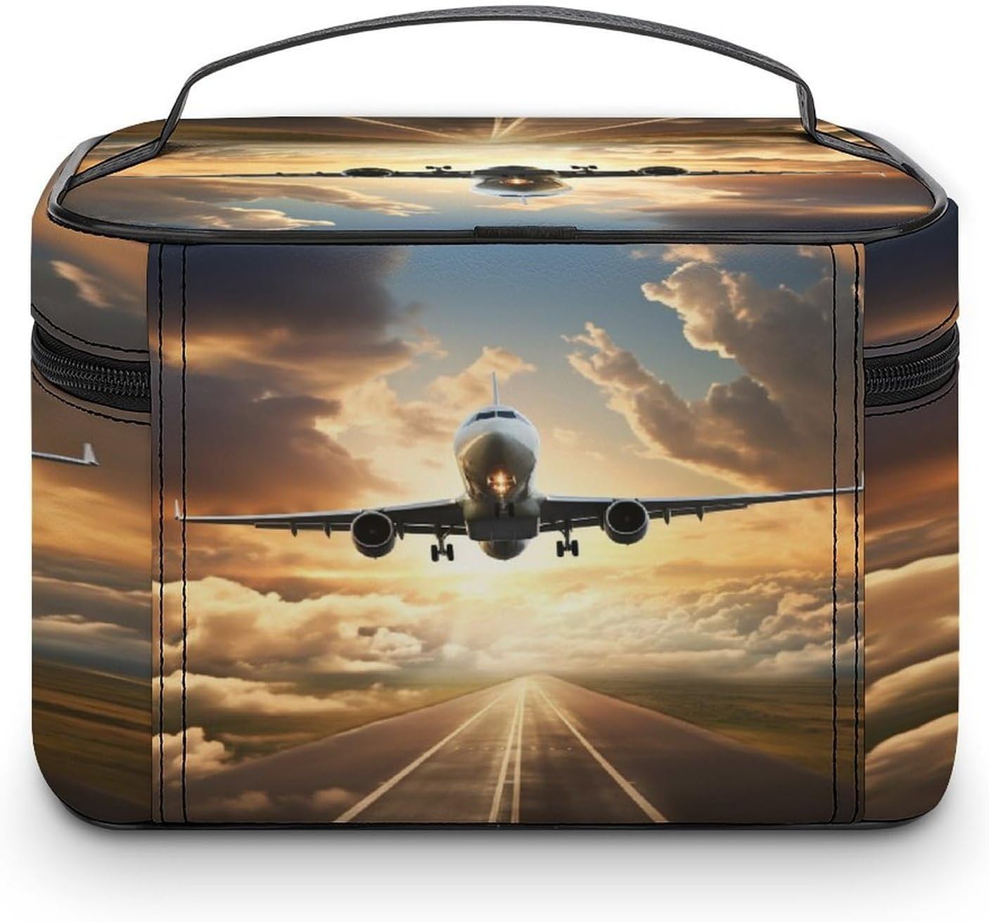 Airplane Travel Makeup Bag Cosmetic Bag Toiletry Bags image 3