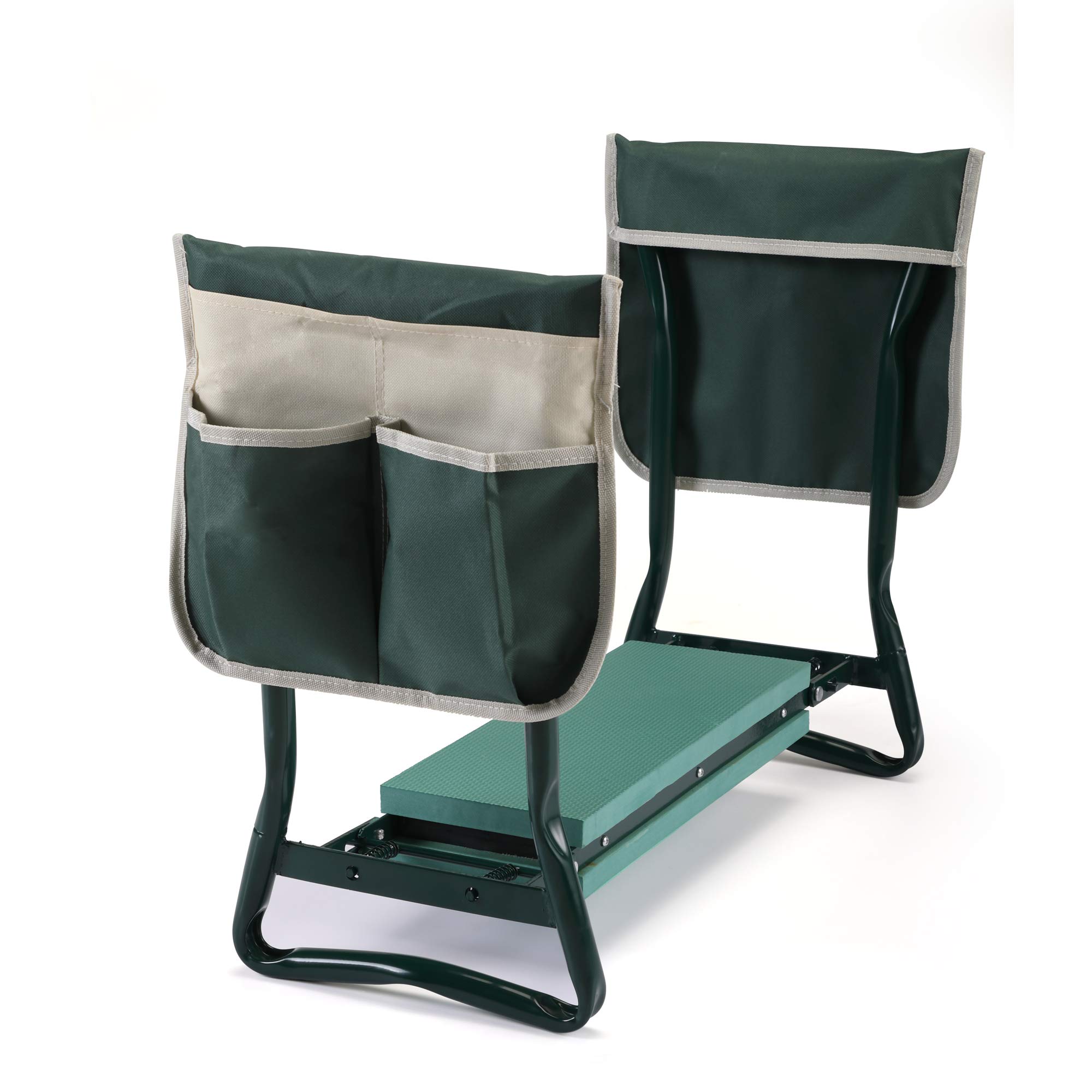 2-in-1 Garden Stool & Kneeler - Convertible Gardening Bench With Tool Storage