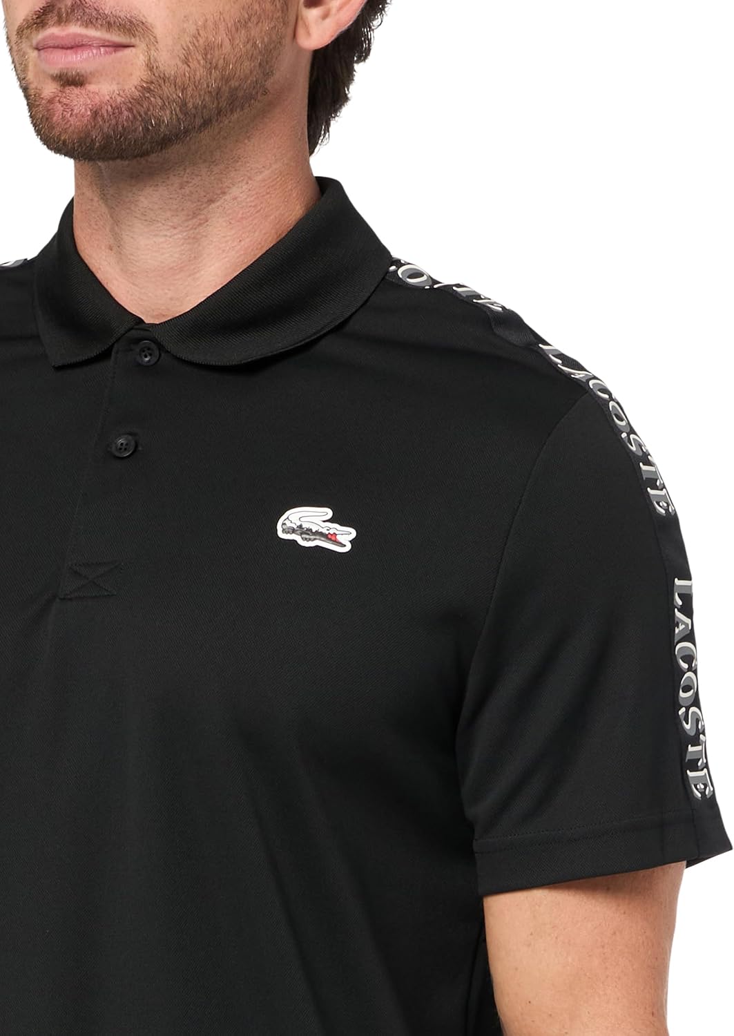 Lacoste Mens Sport Ultra-Dry Landscape Crocodile Polo - Image 3