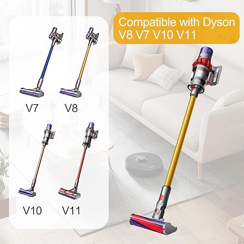 Miniatura 45 de Varita de extensión de tubo para Dyson V15 V11 V10 V8 V7, piezas de repuesto para aspiradora de liberación rápida, varilla de aspiradora de 28.7