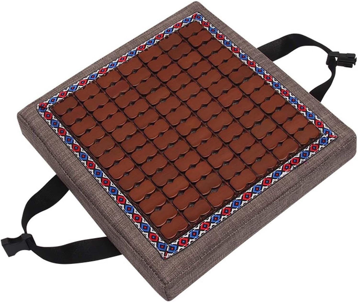 BLLMTEAR Stool Cushion Square with Ties, Non-Slip Bar Stool Cushion Square Seat Cushion With Machine Washable Cover Chair Seat Cushion Textured Barstool Pad(17,12x12x2in/30x30x5cm) — image 1