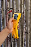 Vista 2 de Equipo de comprobación telefónica TS19 de Fluke Networks, amarillo y gris, 1