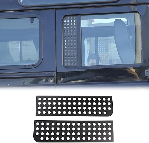 Panel de panal para ventana de automóvil para Lnd Rover Defender 90 110 130 2004-2018, accesorios de cubierta protectora decorativa de ventana de