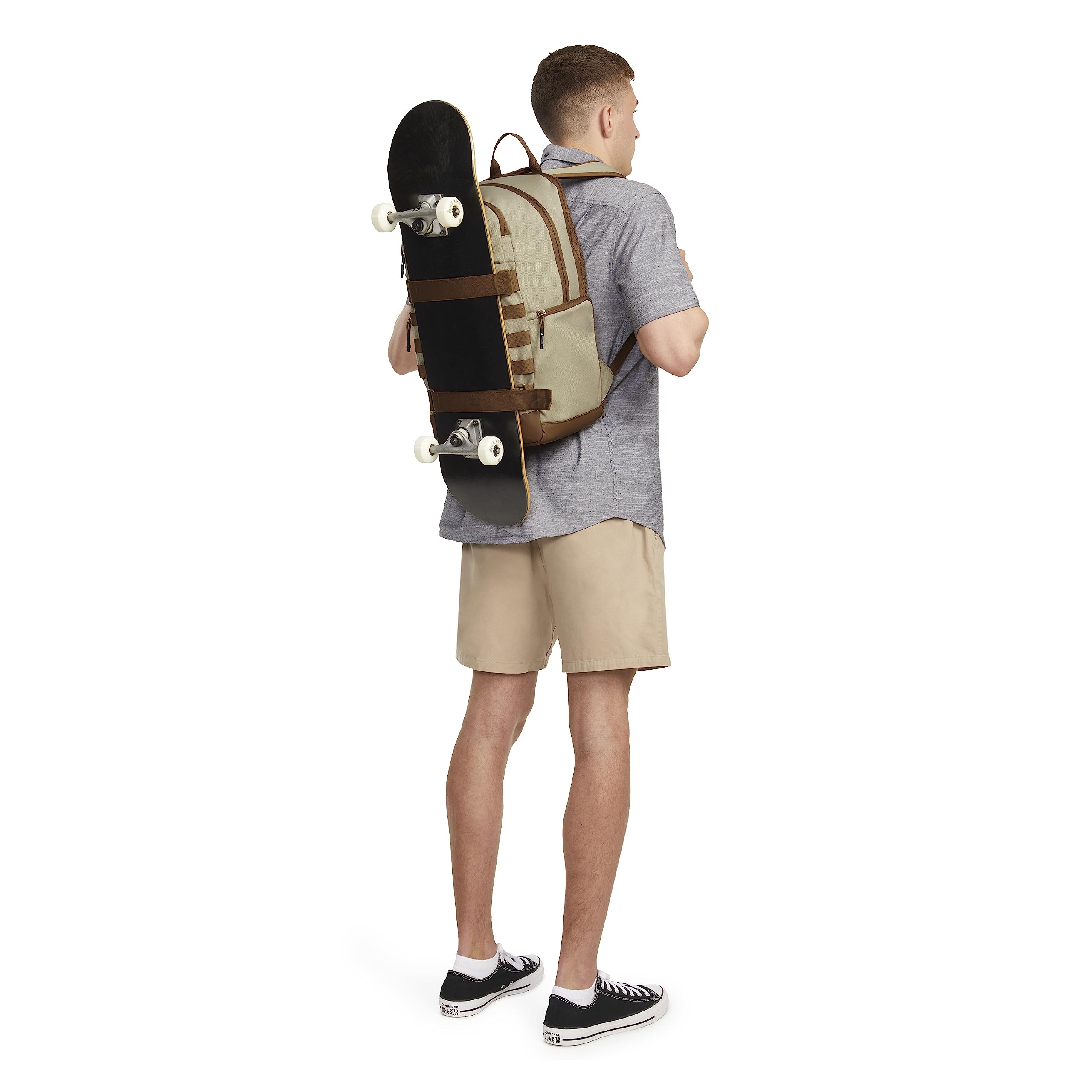 Hurley One and Only Skateboard Backpack Sac à Dos, Kaki, Taille Unique Homme