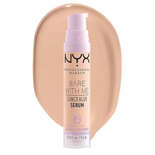 NYX Professional Makeup Abdeckendes Serum mit natürlichem Finish und mittlerer Deckkraft, Bare With Me Concealer Serum, Vanilla, 9,6 ml - 03 Vanilla - 9.6 ml (1er Pack)