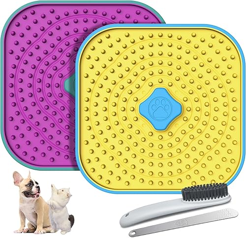 Alfombrillas para lamer perros Almohadillas para lamer jaulas Wigglo para perros (multicolor)