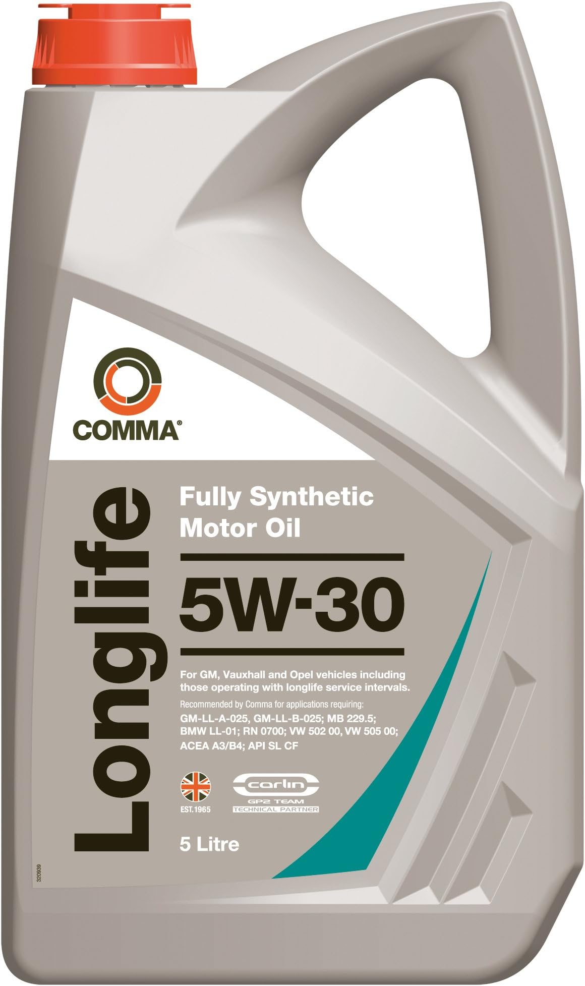 GML5L 5L Long Life Fully Synthetic 5W30 Motor Oil
