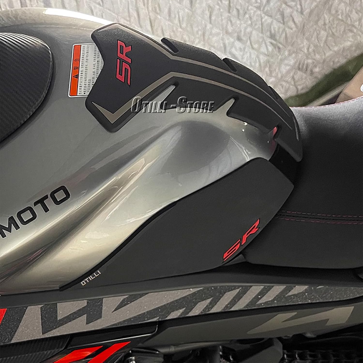 Motorcycle Tank Pad 450sr Fuel Tank Protector Gas Tank Decals Kit for CFMOTO 450SR CF Moto SR450 450 SR 2022 2023 2024 (Set)