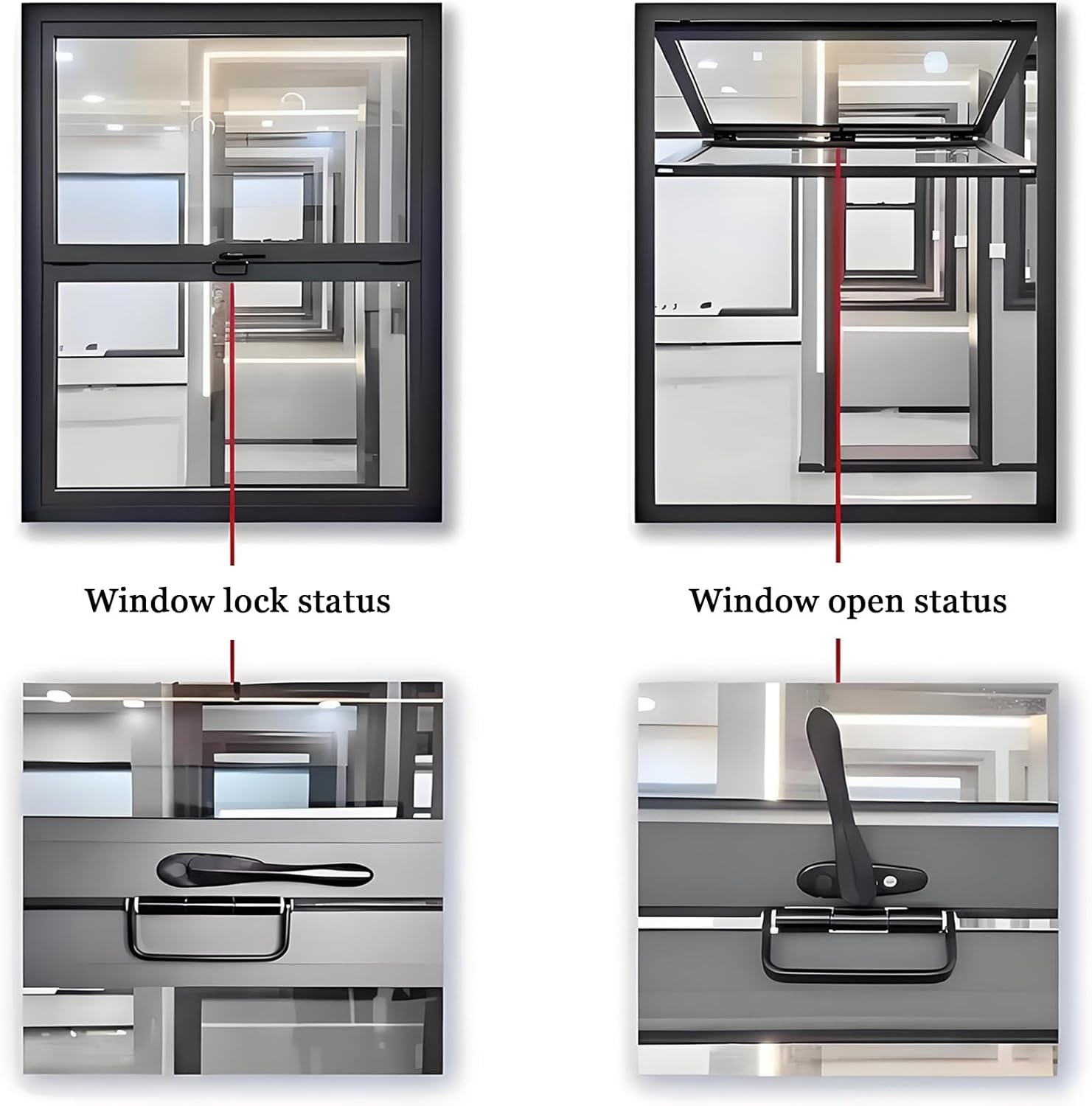 YVYKFZD Concession Window for Food Truck, Aluminum Alloy Manual Sliding Windows, Vertical Serving Window with 5MM Reinforced Glass, Flush Mount Upper Lower Folding Window(30x16in/76x41cm)
