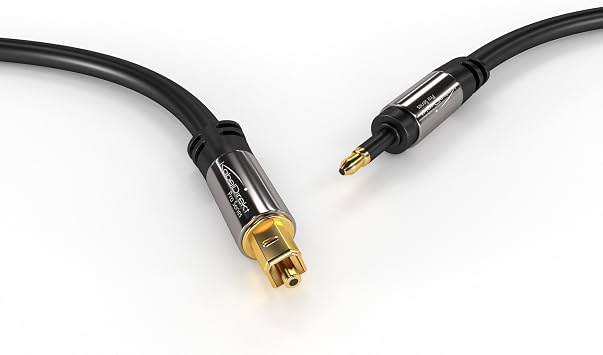 KabelDirekt – Optical Audio Mini-TOSLINK Cable – 1.5m