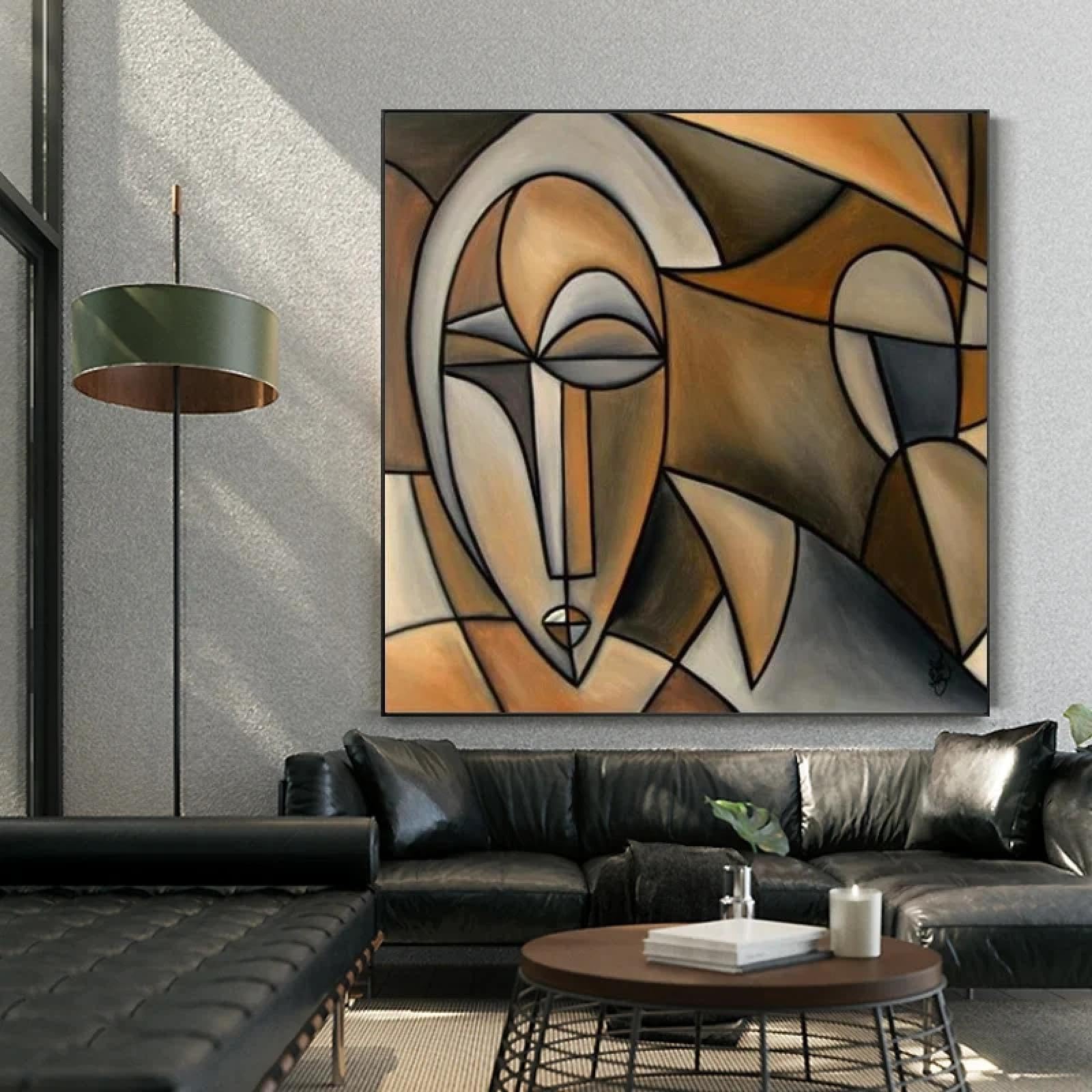 Abstract by Picasso Color Guernica Poster Canvas Painting Posters Prints Modern Wall Art Picture Living Room Home Decor 30x60cm(12x24in) Frameless