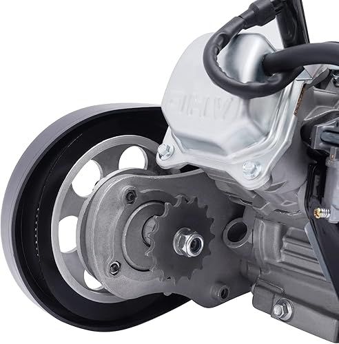 Miniatura 7 de Fetcoi Kit de bicicleta motorizada de 100 CC, kit de conversión de motor de gasolina de un solo cilindro de 4 tiempos con salida de 3 HP, tanque de