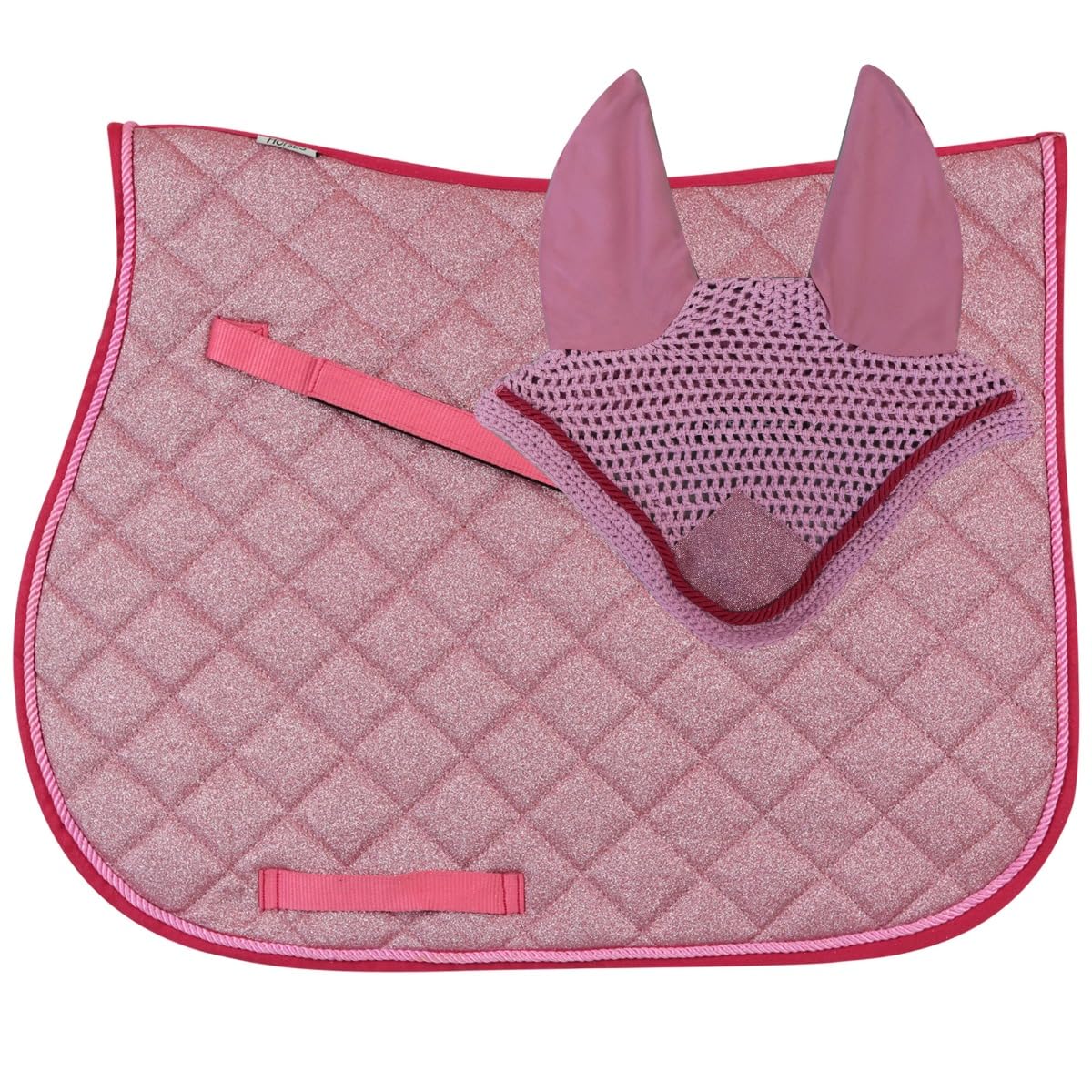 Horses Juego de sillín para caballo + gorro brillante, estilo y comodidad para tu caballo de Tosoni Selleria