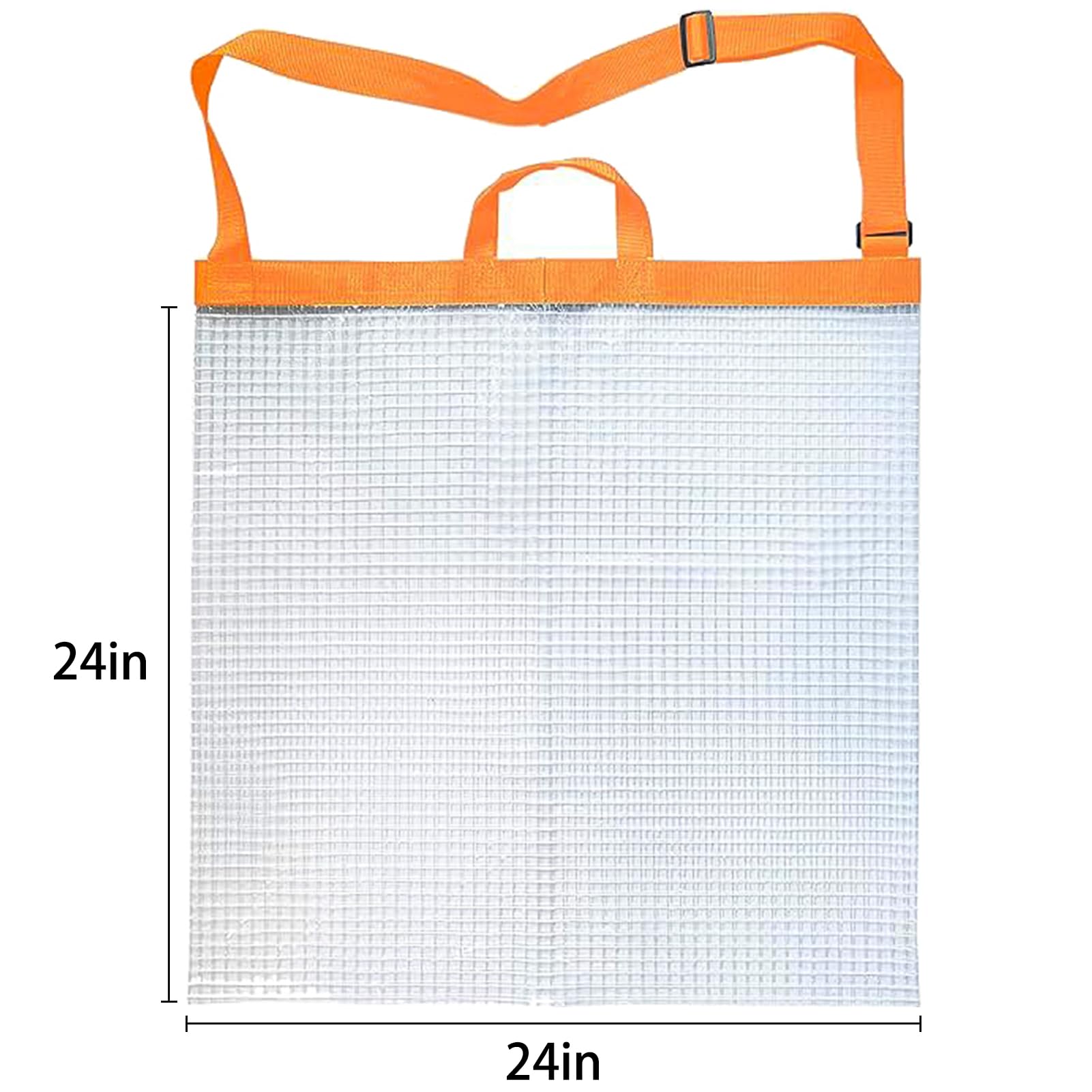 Wędkarskie ryby ważące w torbie, duży rozmiar 61 cm x 61 cm łapanie turniejowe transport, worek sandacz (pomarańczowy)