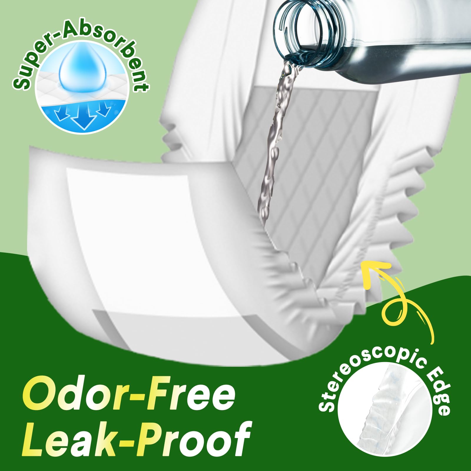 Flying Paws Pannolini per cani maschi, M-24 usa e getta con carbone attivo, neutralizzazione degli odori, pannolini morbidi e traspiranti, pantaloni per incontinenza per cuccioli M-24 Count