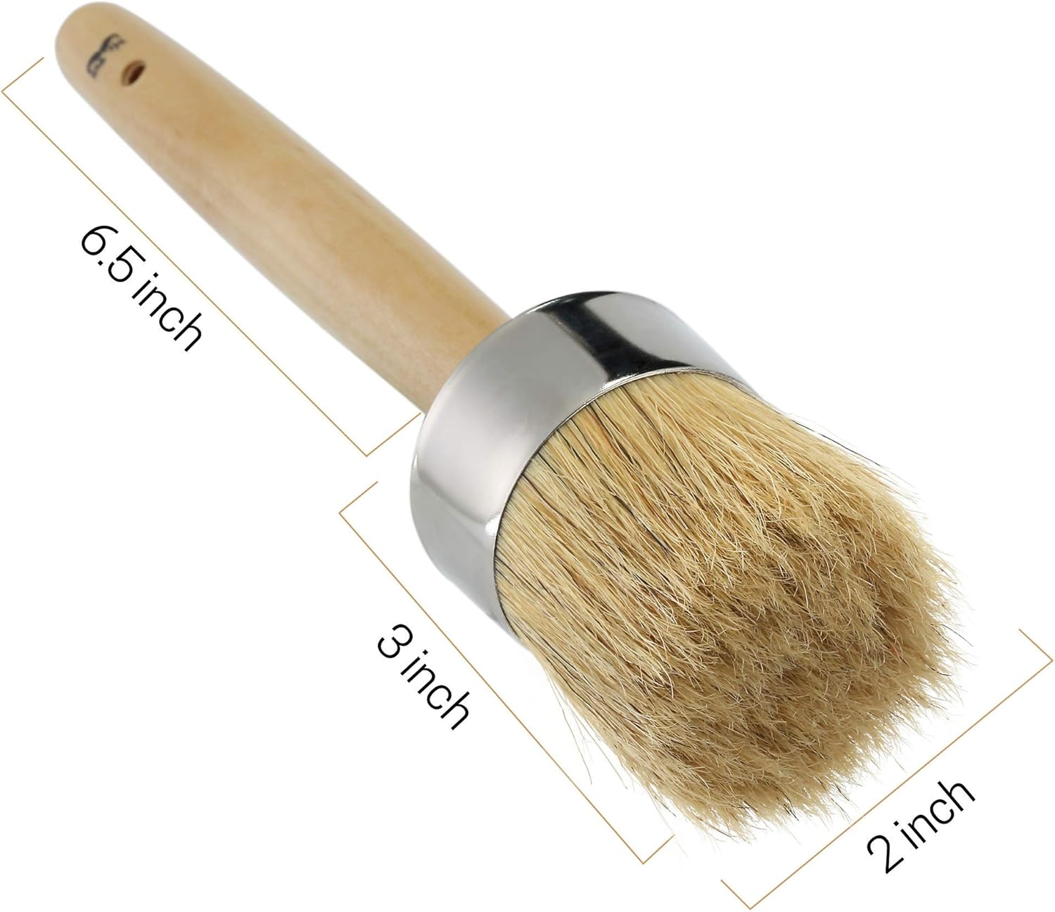 Mr. Pen Chalk & Wax Paint Brush, 2 Inch Round, Furniture Chalk Paint Brushes