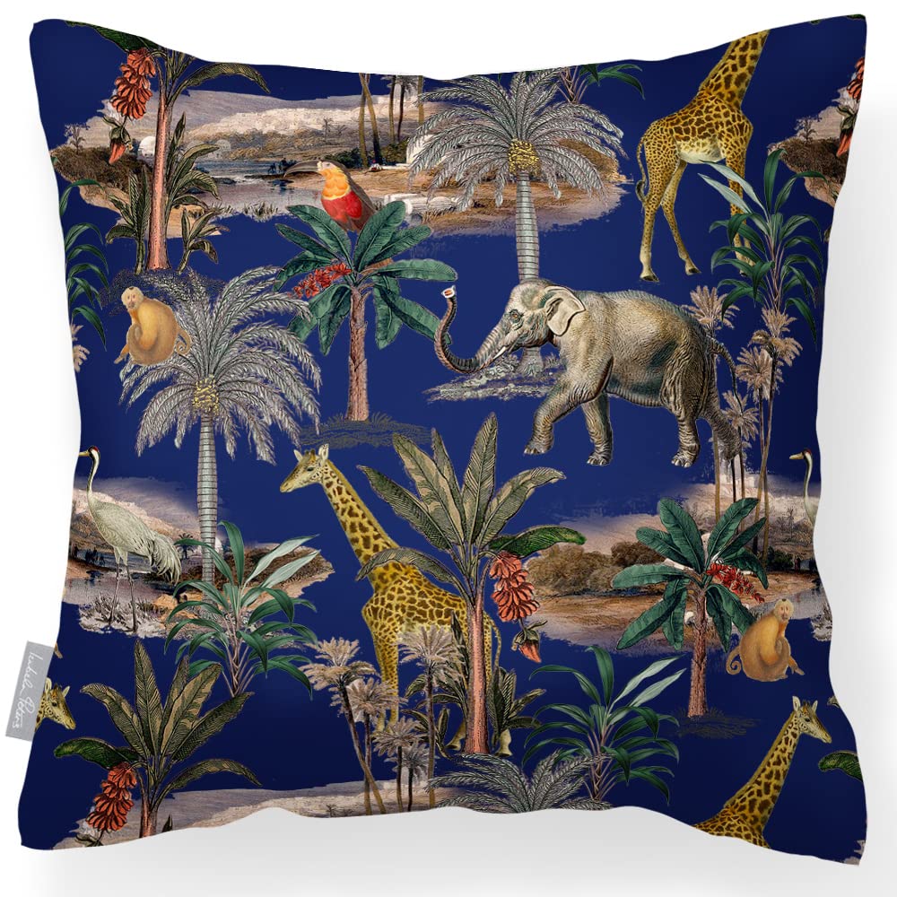 Izabela Peters Midnight Outdoor Cushions Waterproof, 43 Cm, Filled Outdoor Cushion, Safari Voyage - Garden Furniture Cushions, Outdoor Seat Cushions, Garden Chair Cushions