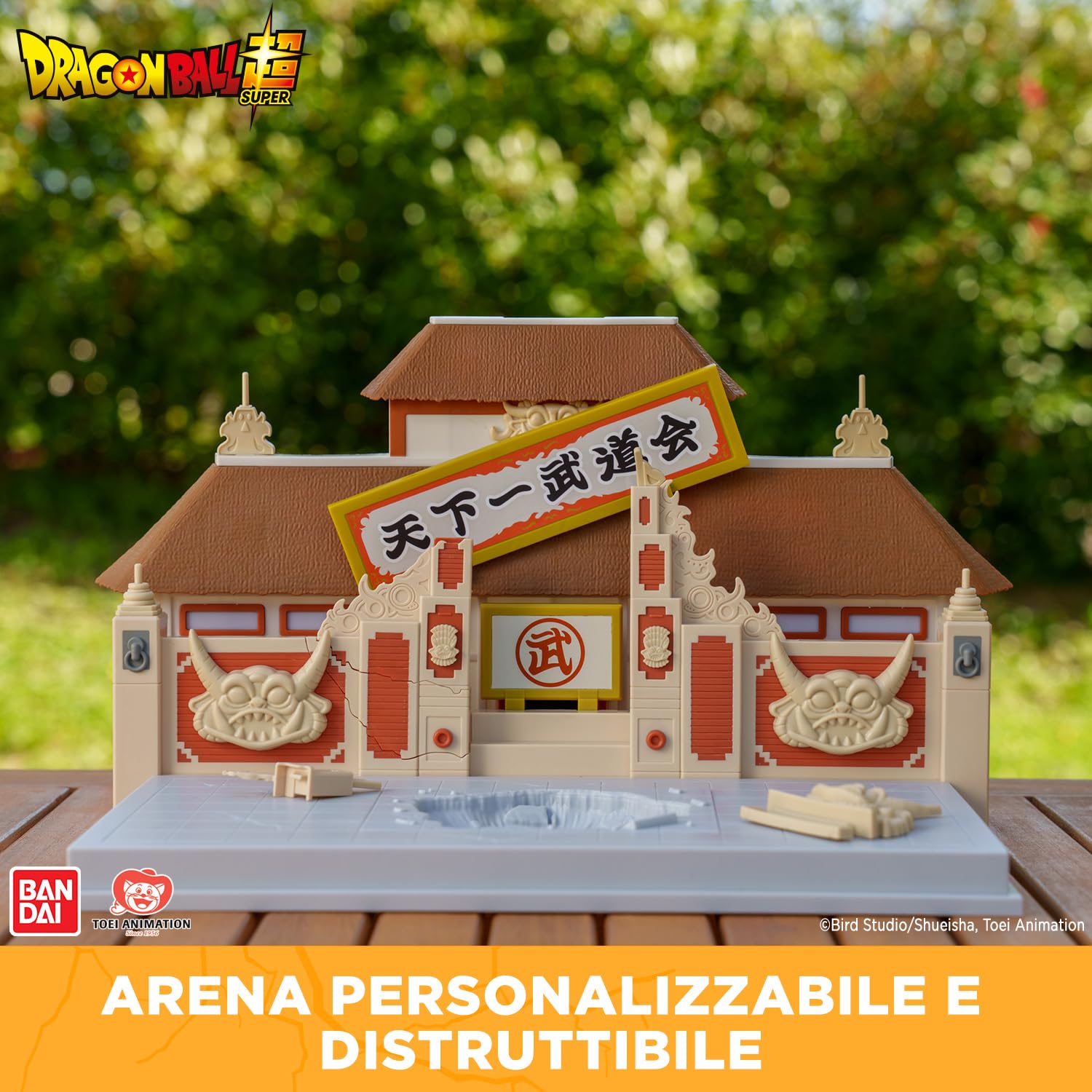 Dragon Ball Super Bandai Arena Tenkaichi Budokai - Torneo Mondiale di Arti Marziali - Diorama per Figure Dragon Ball Scenografia Ufficiale Combattimento - Giocattolo bambini 4 anni in su - 36790