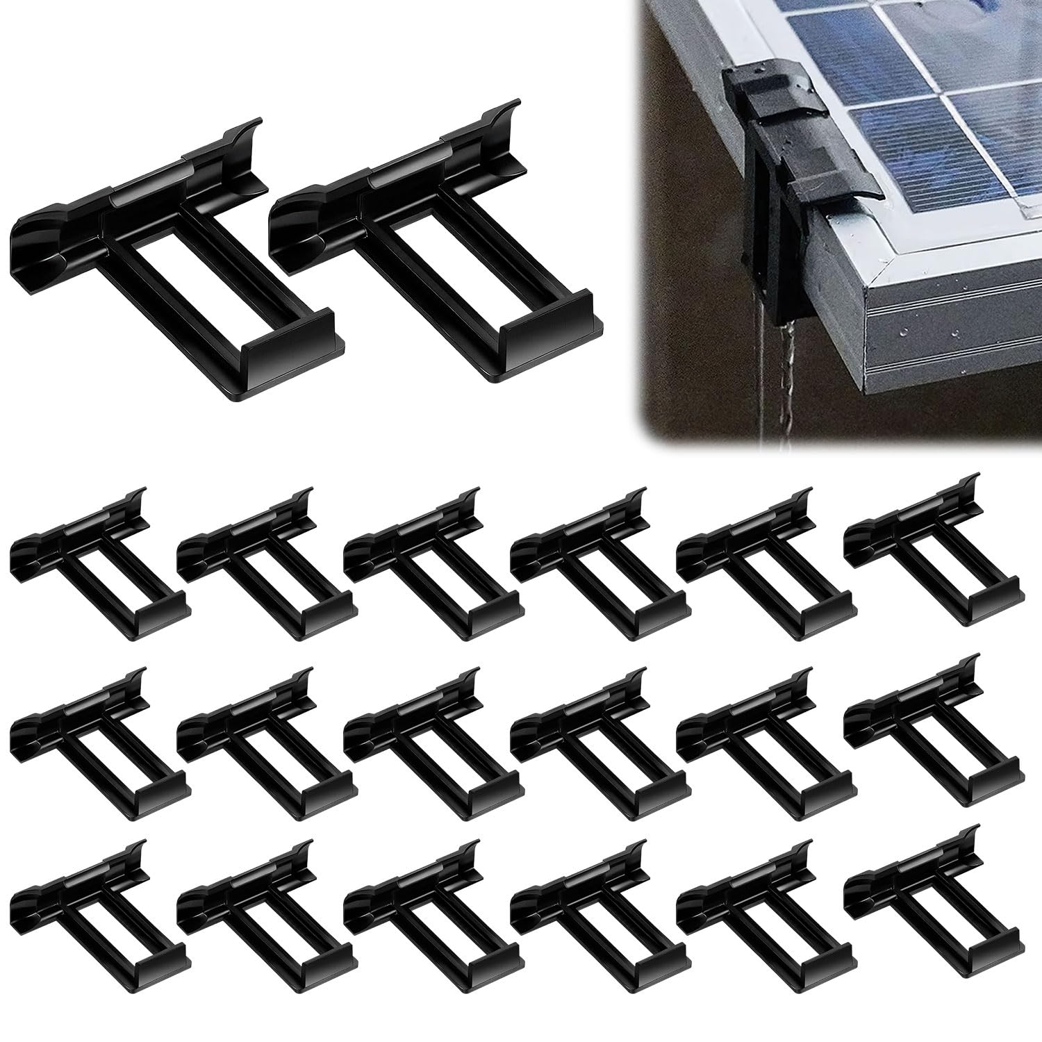 Solarpanel Wasserablauf Clips Schlammentfernungsclip 22 Stück 30 mm