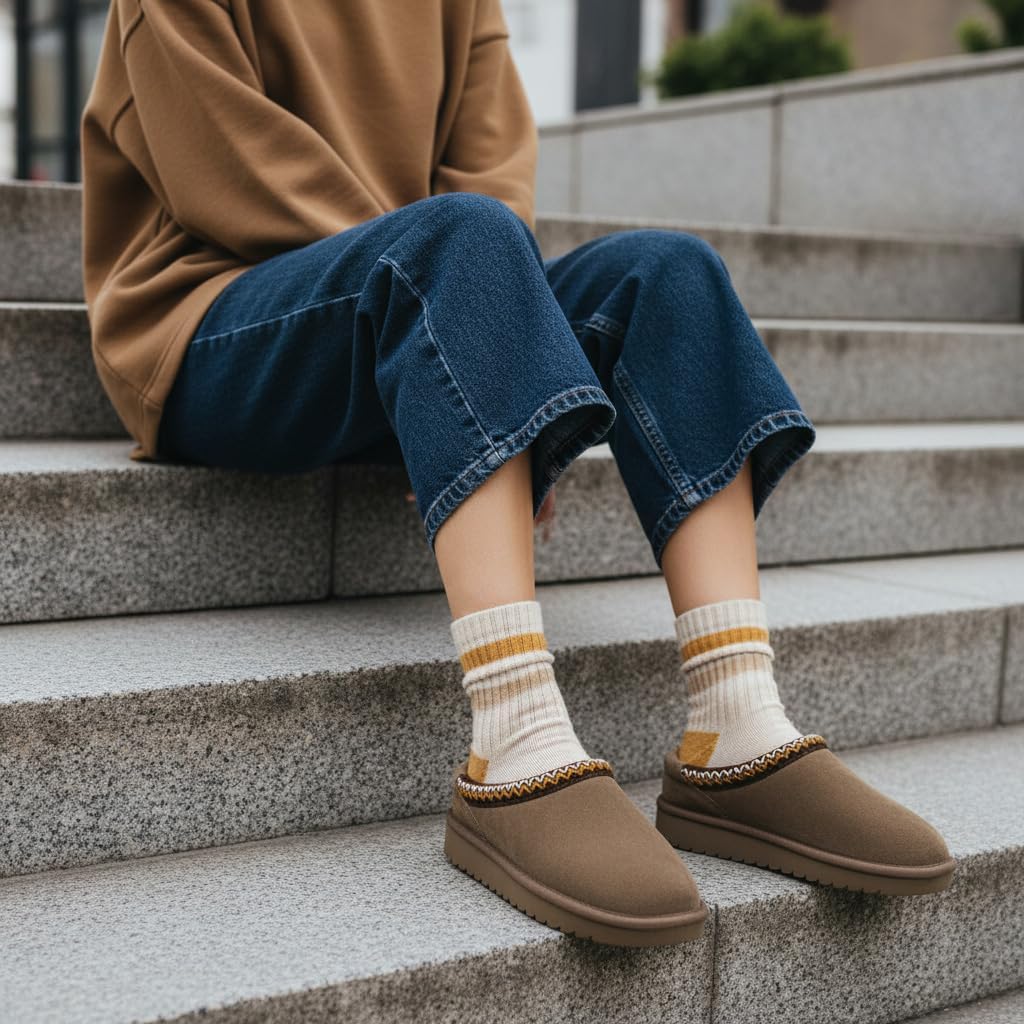 CUSHIONAIRE Keto Womens Slippers Slip-On Suede Mule Slipper - Cozy & Stylish, Memory Foam & Faux Fur Lining, Wide Widths Available - Image 2