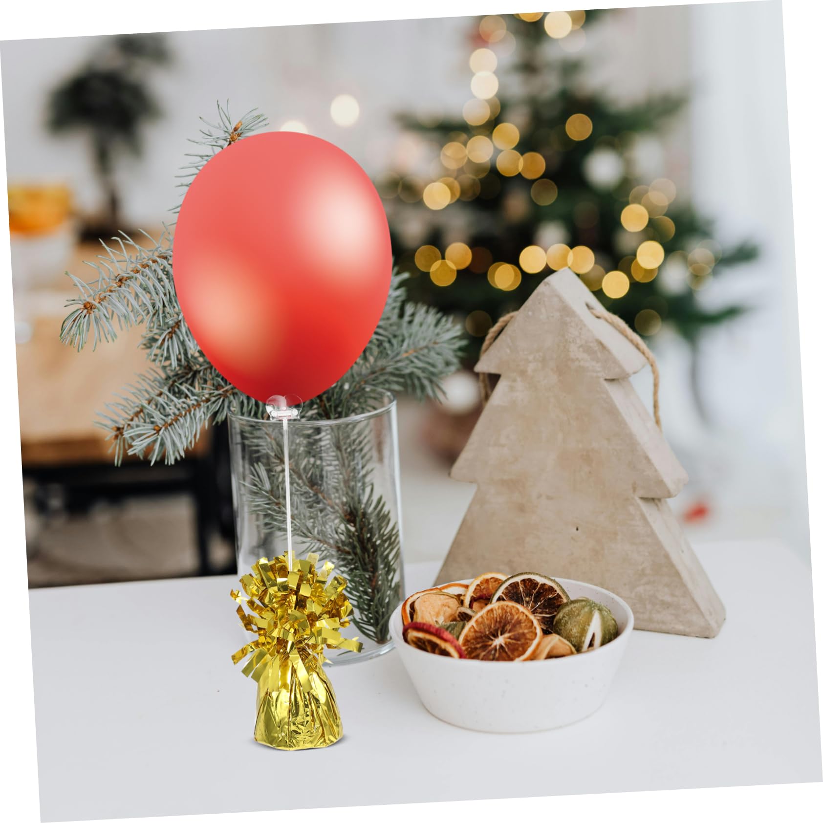 Pesi per Palloncini Blocchi 6 Pezzi Oro in Pvc e Cemento | Feste e Addii al Nubilato, Design Unico e Gradevole, Materiale Affidabile, Facili da Usare