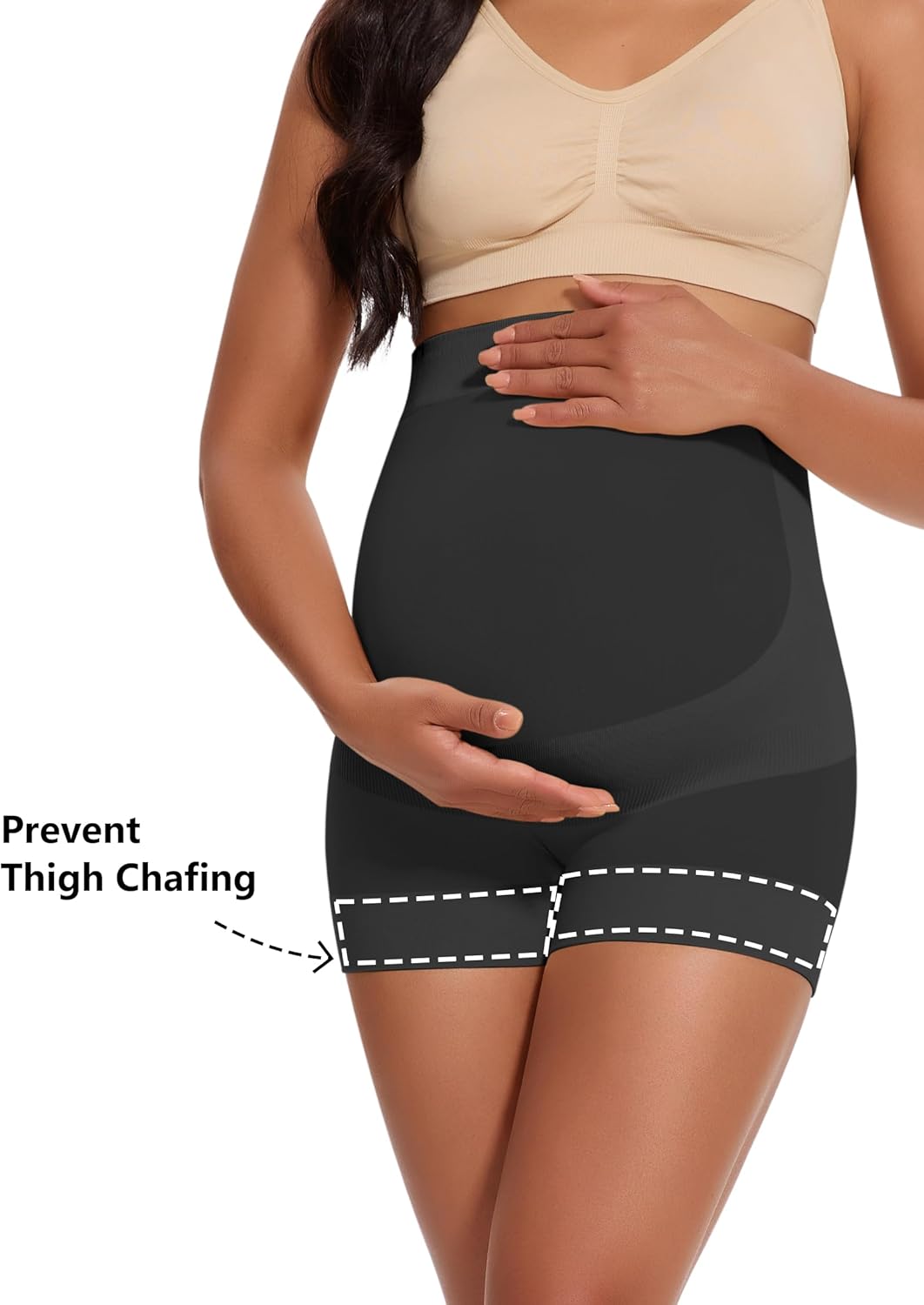 Peauty Seamless Maternity Shapewear for Dress,Belly Support Pregnancy Underwear for Photography and Baby Shower - Image 5