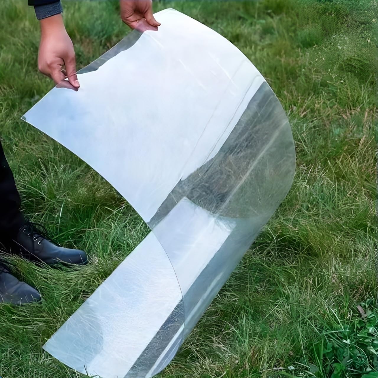 Láminas de Policarbonato para Invernaderos, Ventana Cobertizo Plexiglás Lámina Techos Cobertizos para Patios, Paneles Reemplazo Techos(0.8x5m/2.62x16.4ft)