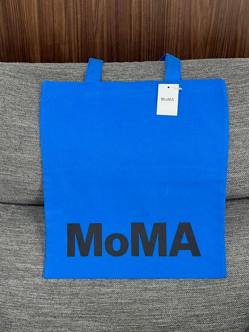 MoMA Baggu キャンバスバッグ ミディアム ブルー／レッド(（ミディアム