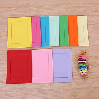 カラフル写真用紙セット Amazon.co.jp: SAEYZ カラフル ペーパーフォトフレーム 写真立て