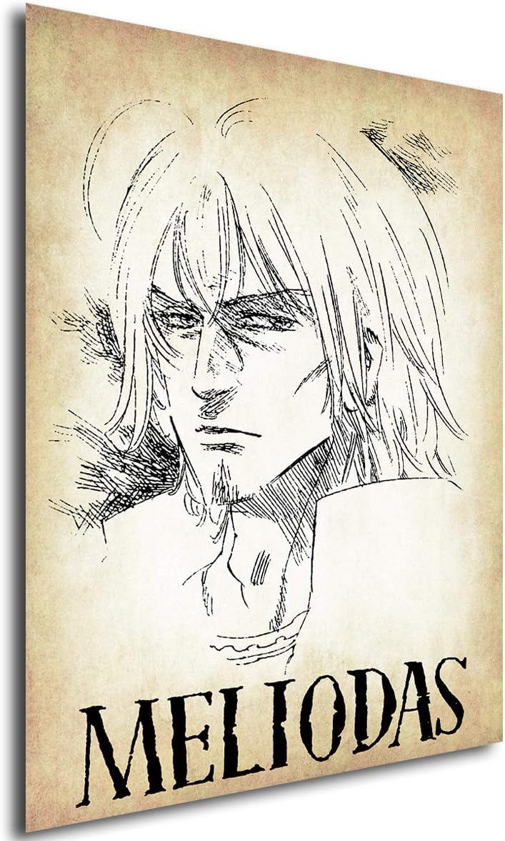 General ART Poster Seven Deadly Sins Wanted Meliodas - Formato A3 (42x30 cm)…