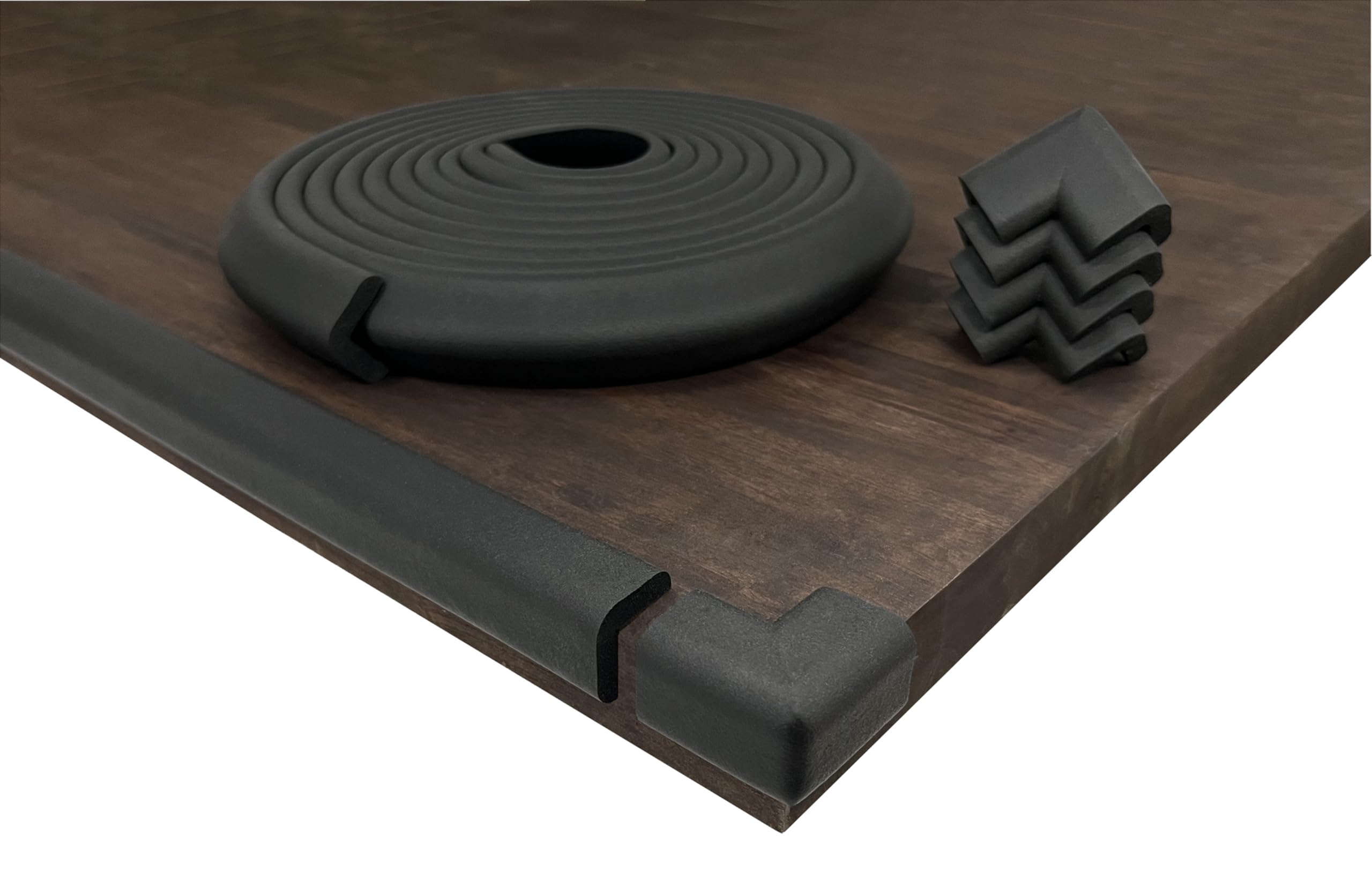 Table cushion KidKusion mousse protection bord meuble enfant noir