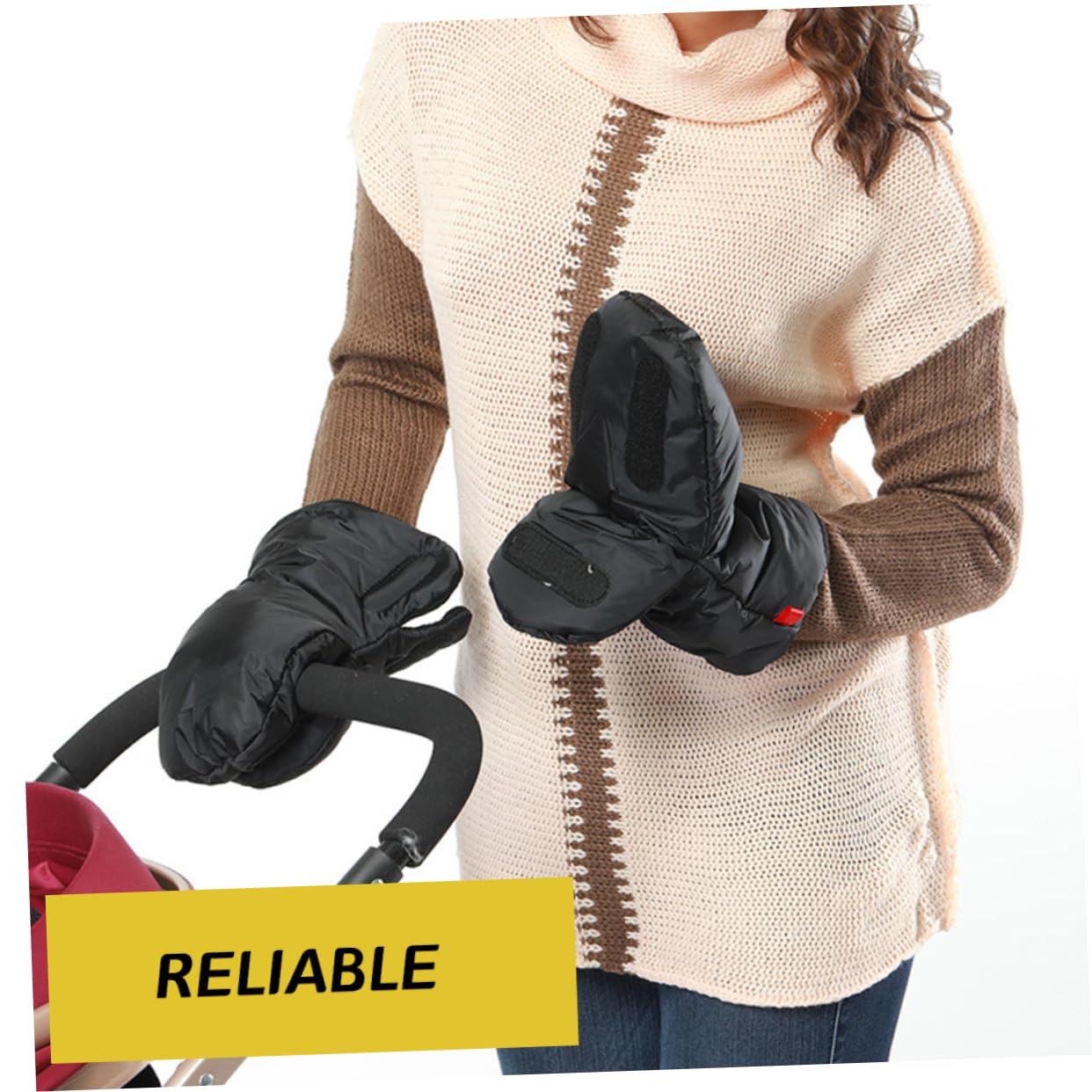 FOMIYES Thermal Gloves Winter Warm Stroller Thickened Outdoor Windproof Boys and Girls Gloves