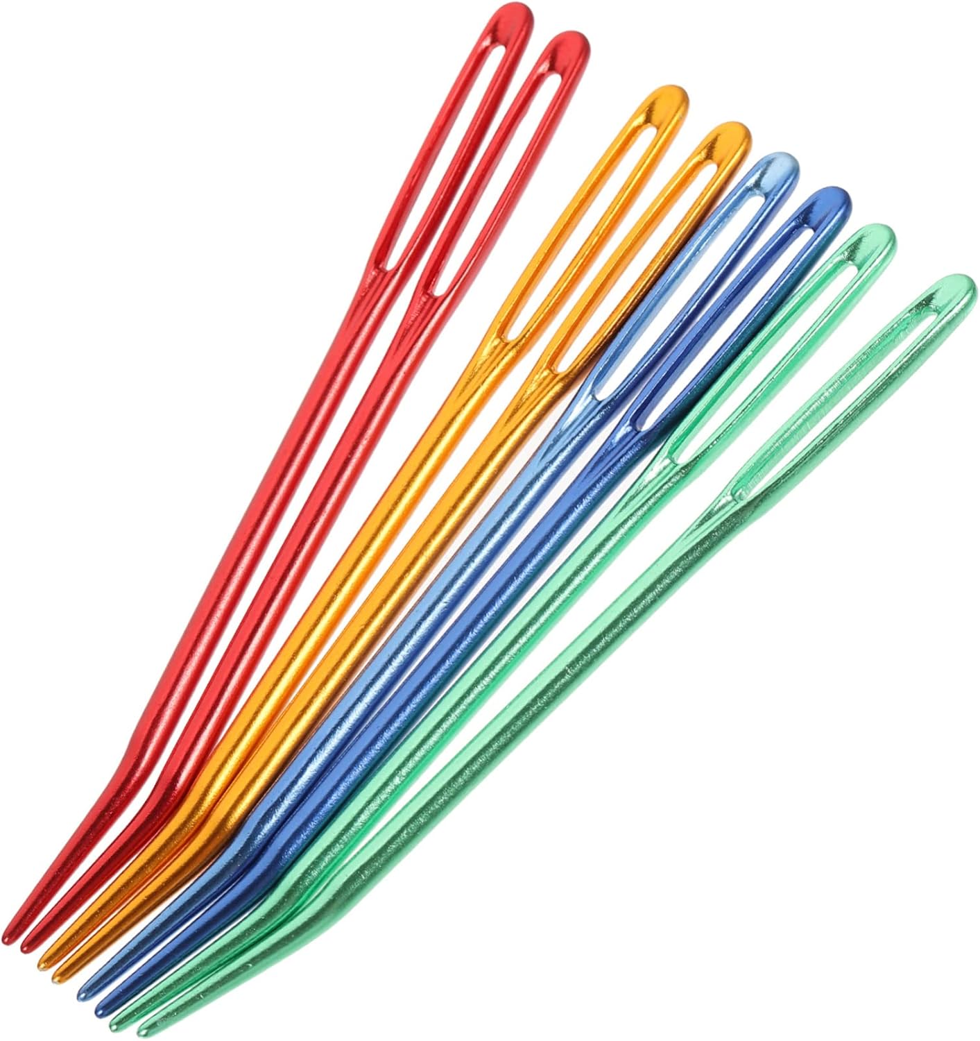 Hohopeti 8pcs Large-Eye Blunt Yarn Needles Multi-Function Darning Tools for Knitting and Crochet Projects for DIY Crafts and Needlework
