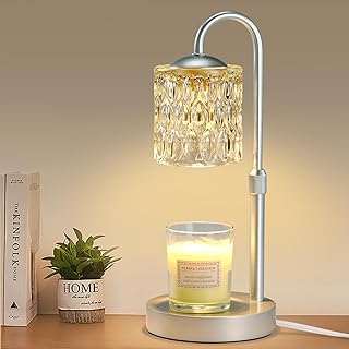 Briever Dimmable Candle Warmer Lamp with Timer, Height Adjustable Electr...