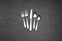 Vista 7 de Oneida Mooncrest Juego de cubiertos de 20 piezas, servicio para 4, plateado