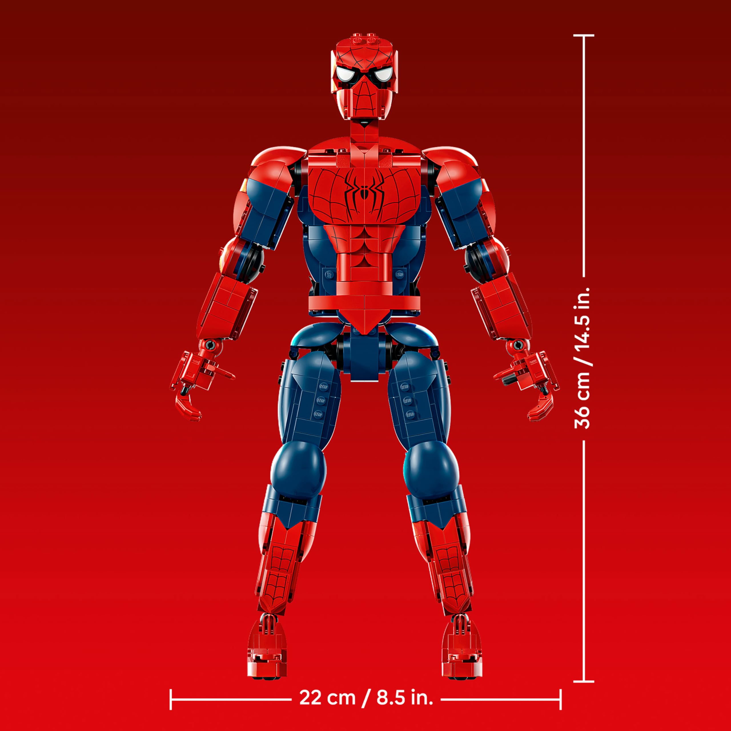 LEGO | Marvel Figura de Héroe: Spider-Man - Juguete de Superhéroe con Figura de Acción y Minifigura Coleccionable - Decoración de la Habitación Juvenil - Regalo para Niños de 12+ Años - 76346