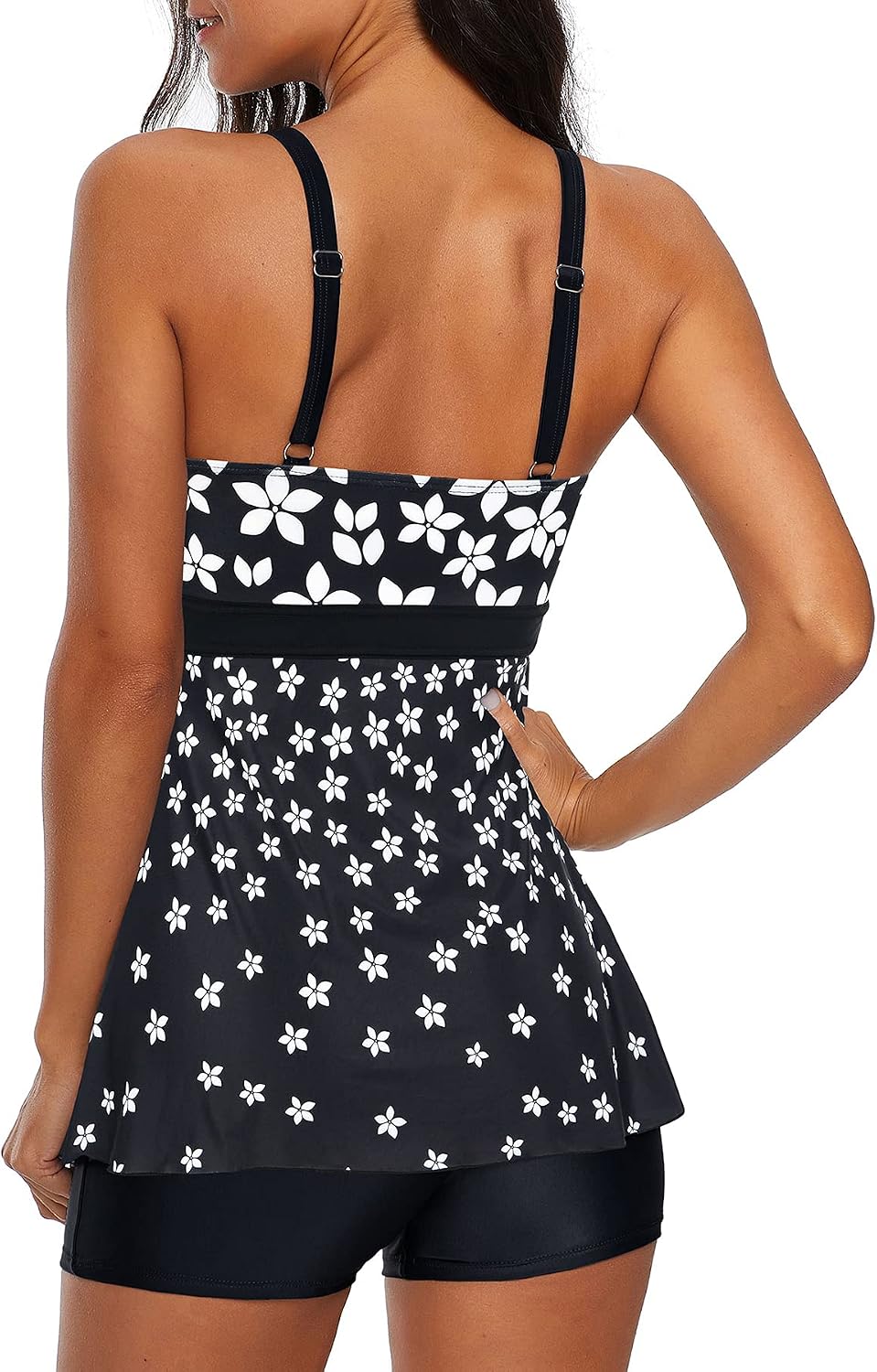 Zando Plus Size Bathing Suits for Women Tummy Control Swim Suit Slimming Swimsuits Vintage Tankini Tops Modest Swimwear