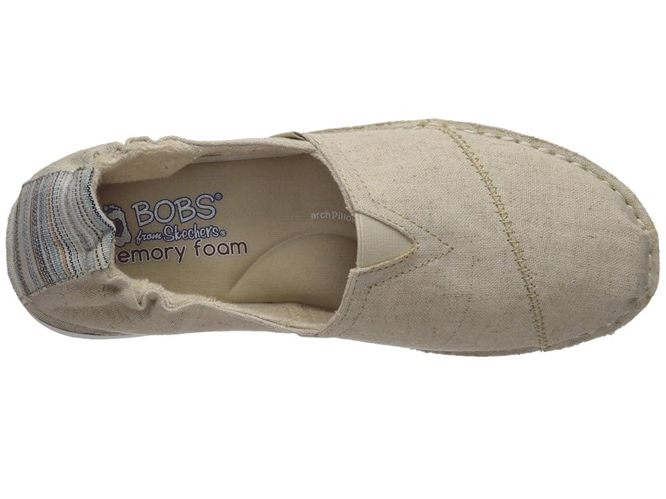 

BOBS from SKECHERS Bobs Chill (Natural) Women's Slip on Shoes, Beige