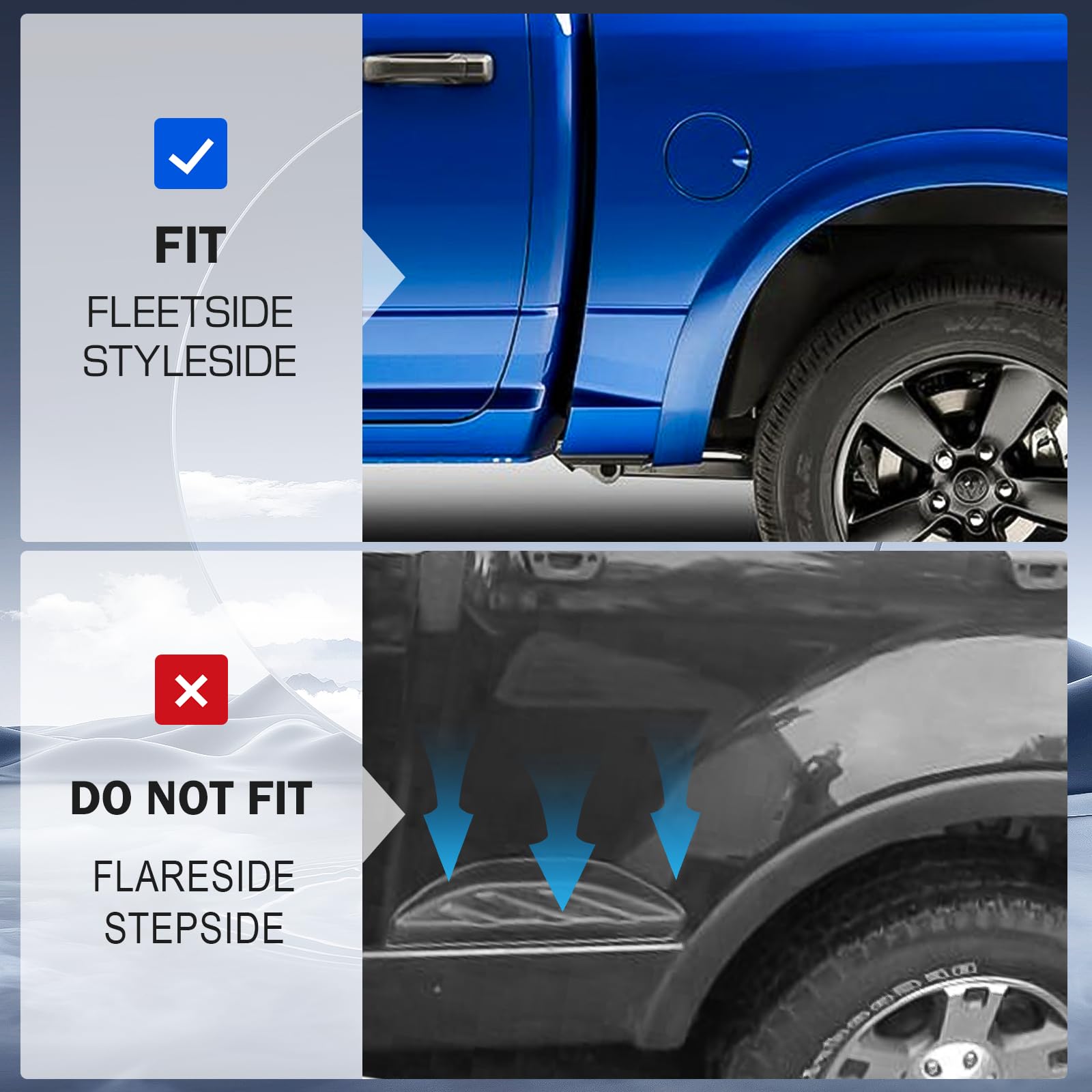 6.4Ft Soft Roll Up Tonneau Cover - Product View