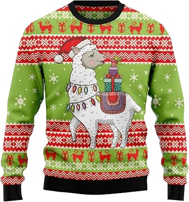 Cute Llama Christmas Sweater 